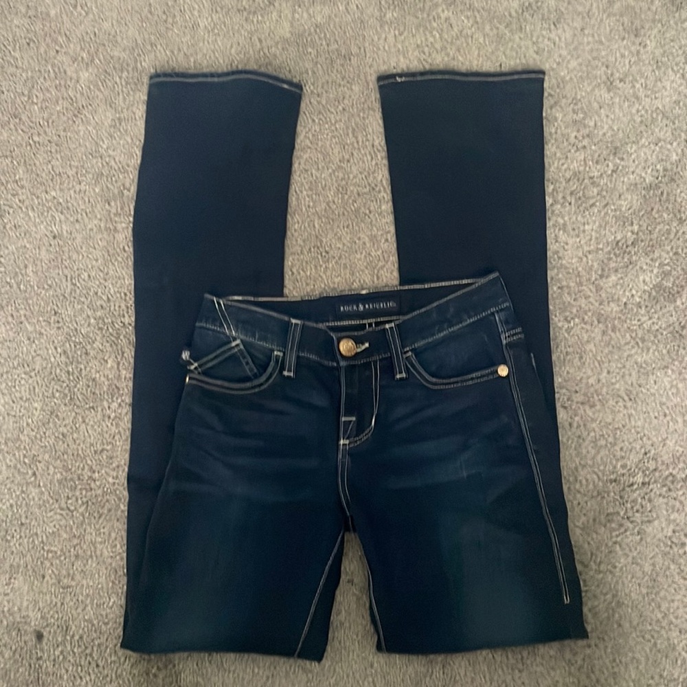 Rock & Republic bootcut low rise jeans size 0 - Picture 1 of 3